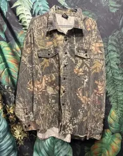 SCENT SHIELD × Mossy Oak XXL 迷彩シャツ ゆるだぼ