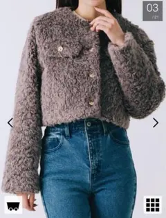 SELFIST ボアショートジャケット