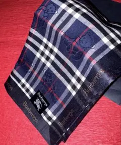 バーバリー大判ハンカチヴィンテージ希少王道ノバチェック✖️デディーベア男女兼用新品