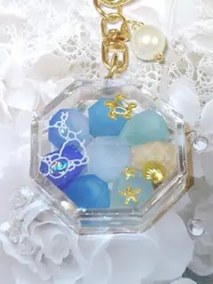 25ネモフィラ 花 ブルー ヘアゴム ストラップ ポニーフック - メルカリ