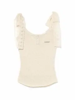 andmary Cotton ribbon tank ivory 新品未使用 andmary Cotton ribbon tank ivory 新品未使用 - メルカリ
