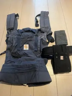 値下げergobaby抱っこ紐 ネイビー 3ポジション オーガニックおまけ付き