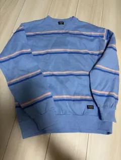 adidas クラブ トレーナー 青 ストライプ