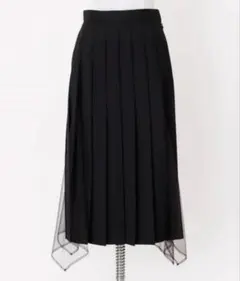 fetico WOOL&TULLE COMBINED PLEATED SKIRTのサムネイル