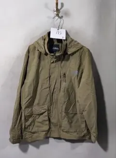 メンズ フード付きジャケット カーキ 軽量タイプ