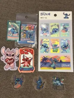 Disney スティッチ　seria ミニミラー　シール