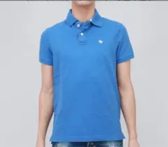 新品★アバクロ ポロシャツ ブルー Sサイズ