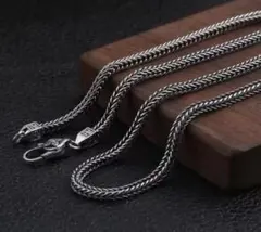 卍 ドラゴンボーン チェーン ネックレス マントラ 編み込み