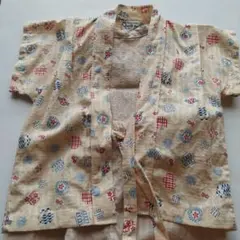 ベビー甚平　90サイズ　日本製　綿100％　浜松織物卸商協同組合　甚兵衛　うちわ