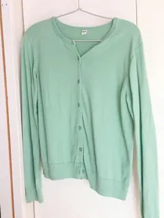 UNIQLO ミントグリーン カーディガン Lサイズ
