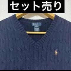 ニットベスト 黒