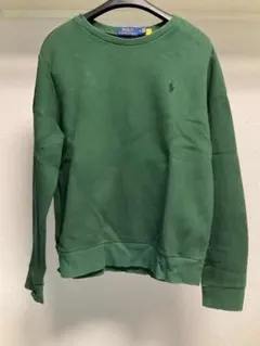 緑色Ralph Lauren ポロロゴ刺繍スウェット