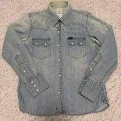 Lee デニムブルー 長袖シャツ レディース Mサイズ