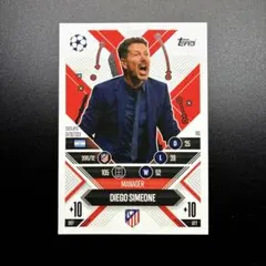 希少サッカーカード シメオネ 監督 アトレティコマドリード topps