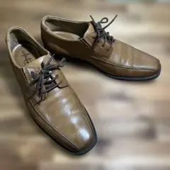Clarks クラークス レザーシューズ　タン色US8 25.5cmのサムネイル