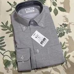 i-shirt メンズ長袖ワイシャツ　ボタンダウンシャツ　Mサイズ