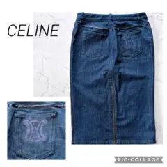 CELINEトリオンフ銀ボタン デニムスカート40 archive 90s CELINEトリオンフ銀ボタン デニムスカート40 archive 90s - メルカリ