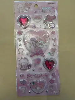 キラキラジュエルシール　マイメロ　ピアノ　シール　サンリオ
