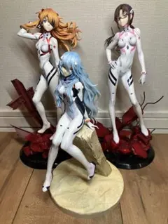 シン・エヴァンゲリオンフィギュア 3体セット アスカ レイ マ中古美品のサムネイル