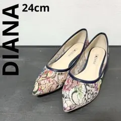 《DIANA / ダイアナ》フラットパンプス 葛飾北斎 絵画シリーズ