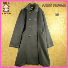 axes femme コート　M　アクシーズファム　クラシカルコート　ネイビー