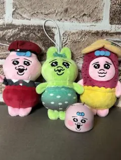 スシロー　おぱんちゅうさぎ マスコット　3種　まとめ売り　つみあげフィギュア