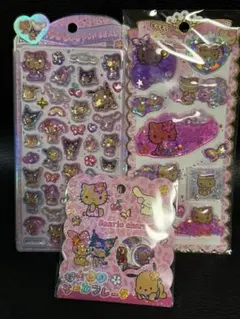 うるちゅる ポップシール 日焼けキティ３点セット