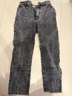 LOWRYS FARM ハイウエストデニムパンツ グレー