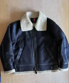 ALPHA INDUSTRIES ムートンジャケットブラックジャケット S