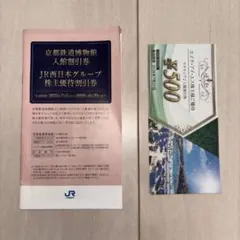 JR西日本　株主優待割引券　セット