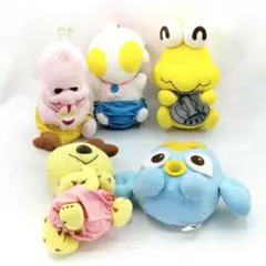 当時物 ウルトラマンベイビーズ ぬいぐるみ 全5種 コンプ レトロ 