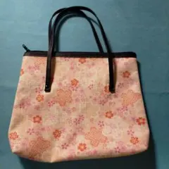 【匿名配送】 和柄 花柄 ハンドバッグ
