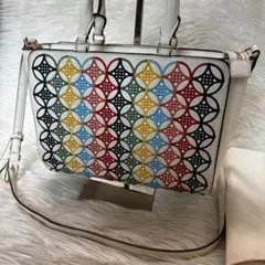 Tory Burch ロビンソン トートバッグ ショルダーバッグ 2WAY 刺繍