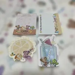 東京ディズニーシー ダッフィー＆フレンズ メモ ふせん 中古 テイスティーサマー