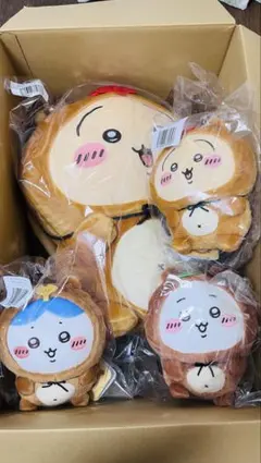 ちいかわ　たぬきだもんくじ　A賞うさぎ　 B賞うさぎ　ハチワレ　ちいかわ　4点