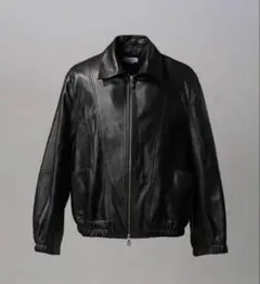 MAISON SPECIALメゾンスペシャル　シープレザーシングルカラーブルゾンのサムネイル