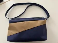 スーザン ベル　フォーエバー バムバッグ M ネイビー/キャメル