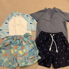 ベビー水着 男の子 ラッシュガード パンツ　90㎝　2点セット