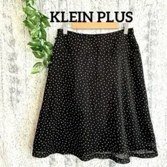 【KLEIN PLUS】 ドット柄 ひざ丈フレアスカート レディース (38)のサムネイル