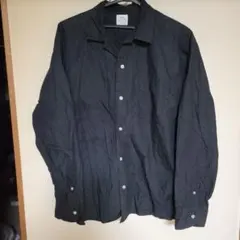 coen ブラック 長袖シャツ Lサイズ