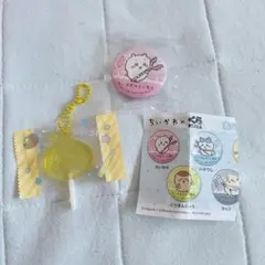 【グッズ＆食玩】ちいかわ くら寿司缶バッジ＆キャンディチャームズ うさぎ