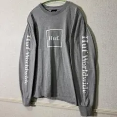 HUF ハフ WORLDWIDE 両袖プリント ロンT Tシャツ Tee M