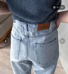 オリジナルパッチセミフレアデニム