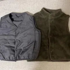 ベビー服 アウター ベスト 2枚セット サイズ80