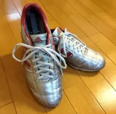 値下げ Adidas 7406 スニーカー silver&red 2006年製