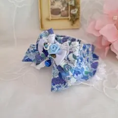 うたプリ薄桜鬼大好き様専用、パープル&ブルーフラワー、わんちゃん猫