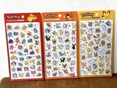 韓国限定 ポケモン 韓国公式 3D クリスタル ステッカー 3種セット