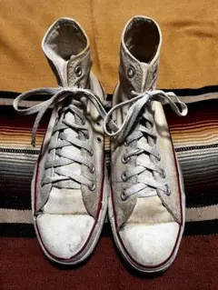 90s USA製 converse ALL STAR ハイカット 生成り 襤褸