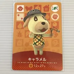 どうぶつの森　amiiboカード　キャラメル