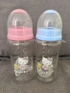 ♡ハローキティ プラスチック哺乳瓶 4本セット パッケージ無し